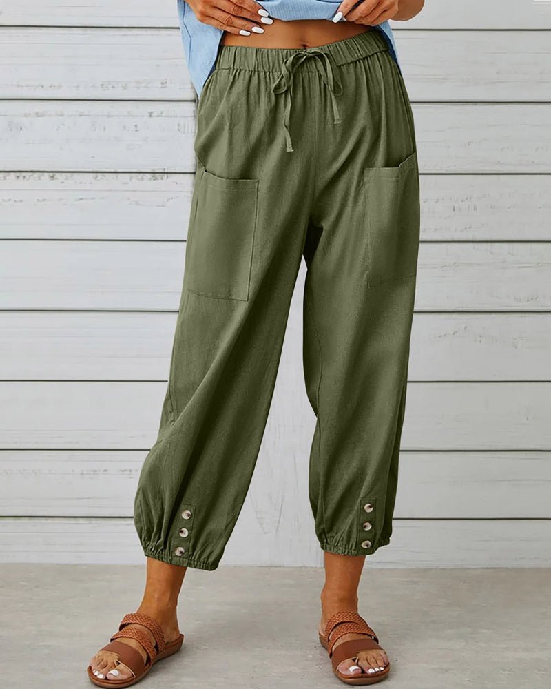 Neve | Pantalones elegantes de tiro alto