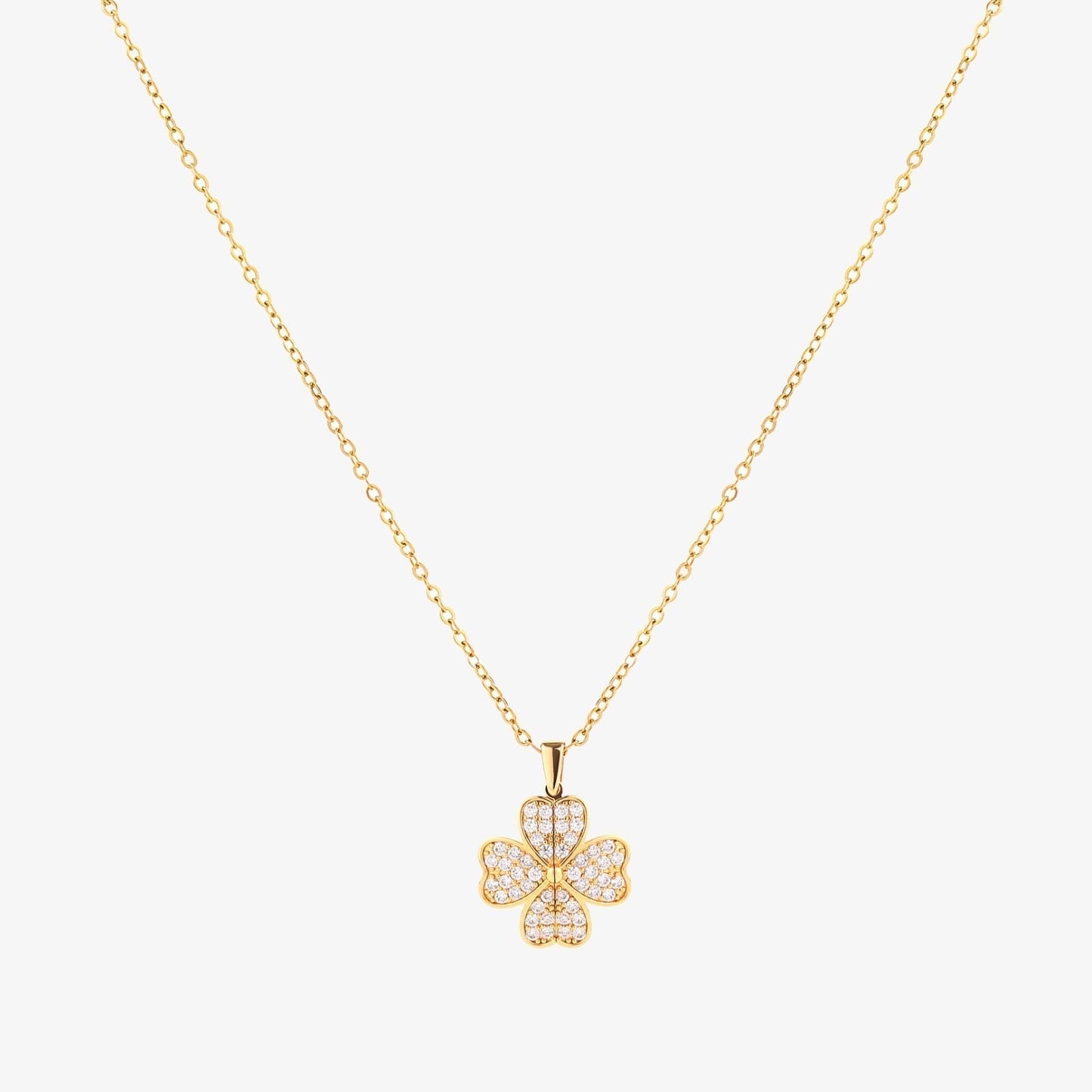 <p>Collar Corazón en Flor | Oro</p>
