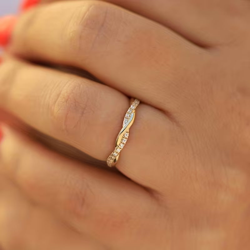 <p>Anillo Acentuado Dos Estilos | Oro</p>