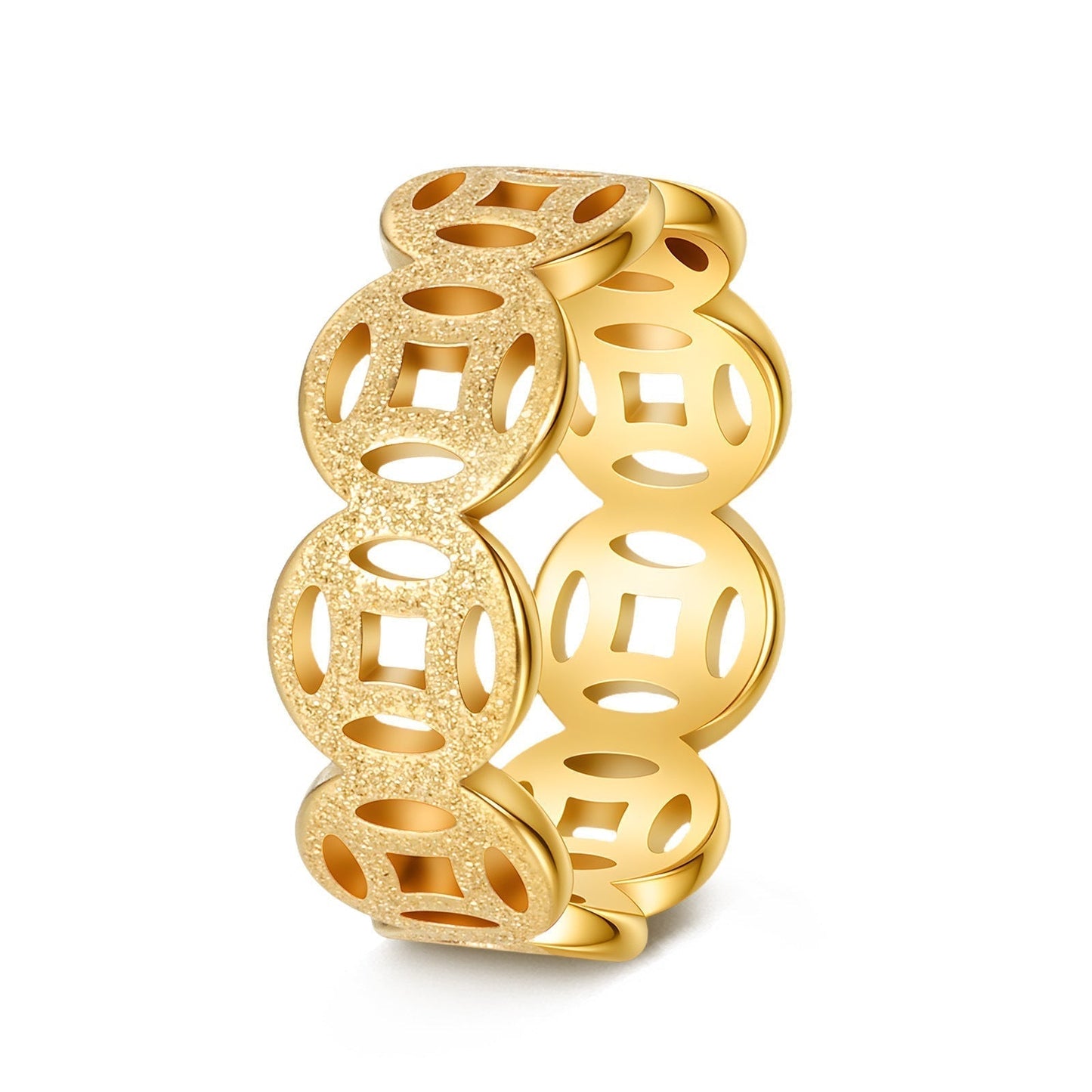 Ella Clásico Anillo Patrón | Oro
