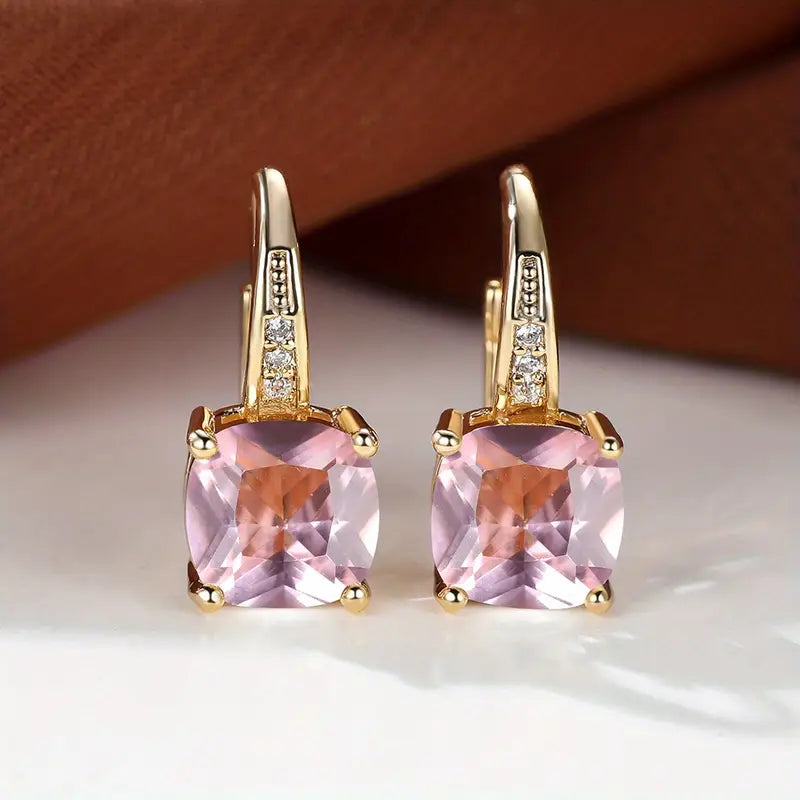 <p>Aretes de Aro con Piedra Mística | Oro</p>