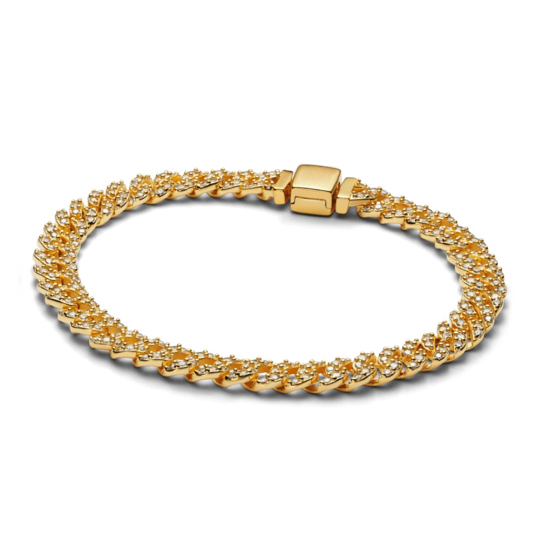 Cubana Pulsera Pavé | Oro