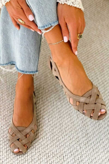 Caterina | Sandalias Tejidas de Verano