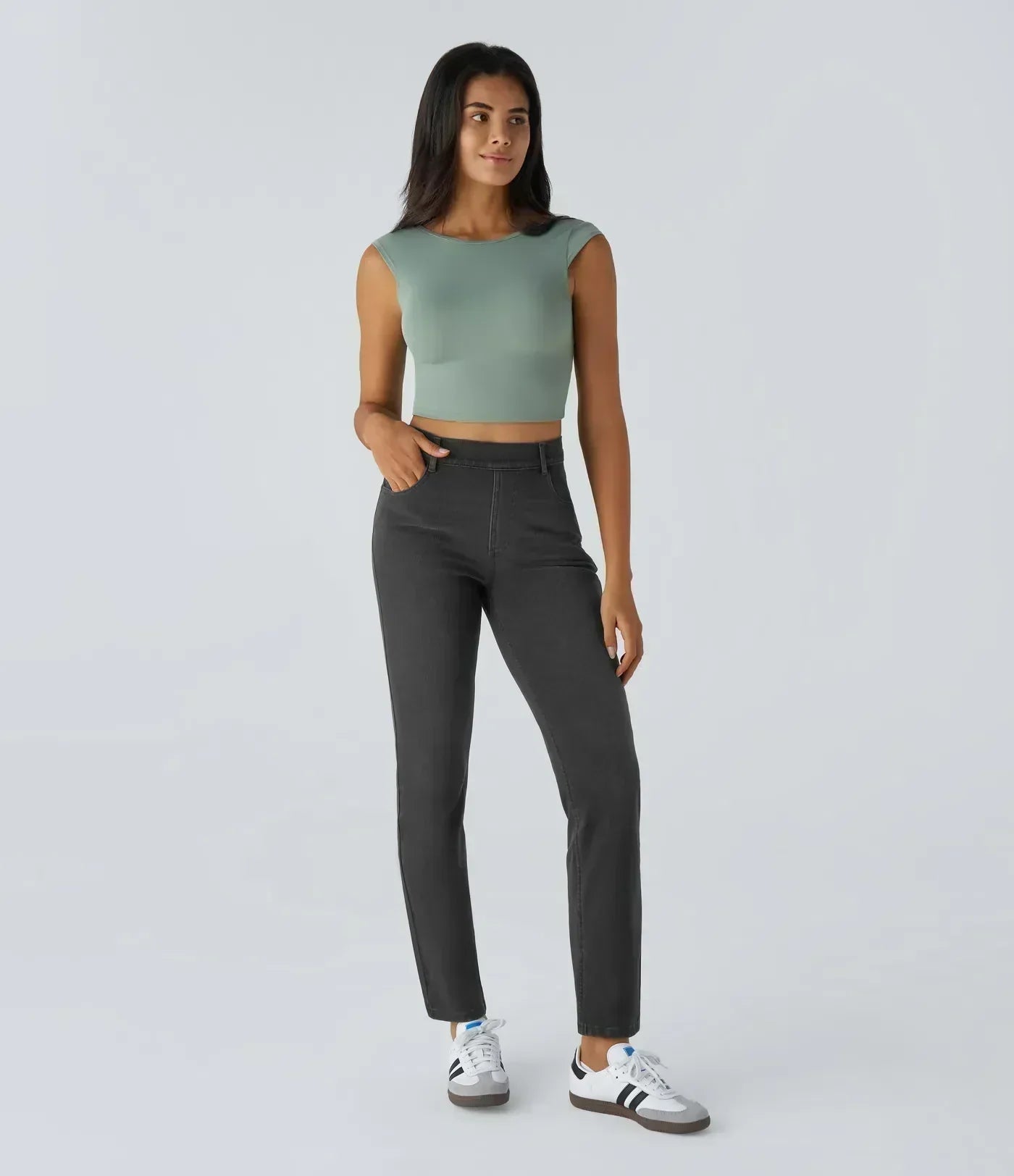 ComfortFit™ - Pantalones elásticos cómodos de tiro alto