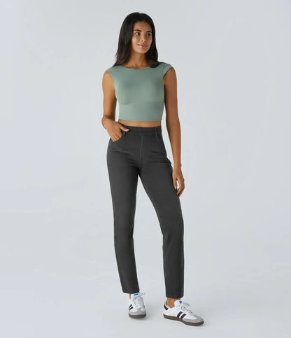 ComfortFit™ - Pantalones elásticos cómodos de tiro alto