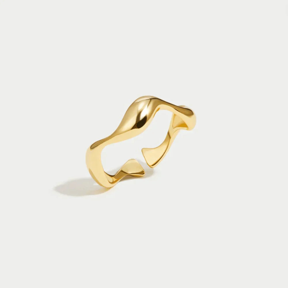 Elyra Anillo Flujo Líquido | Oro