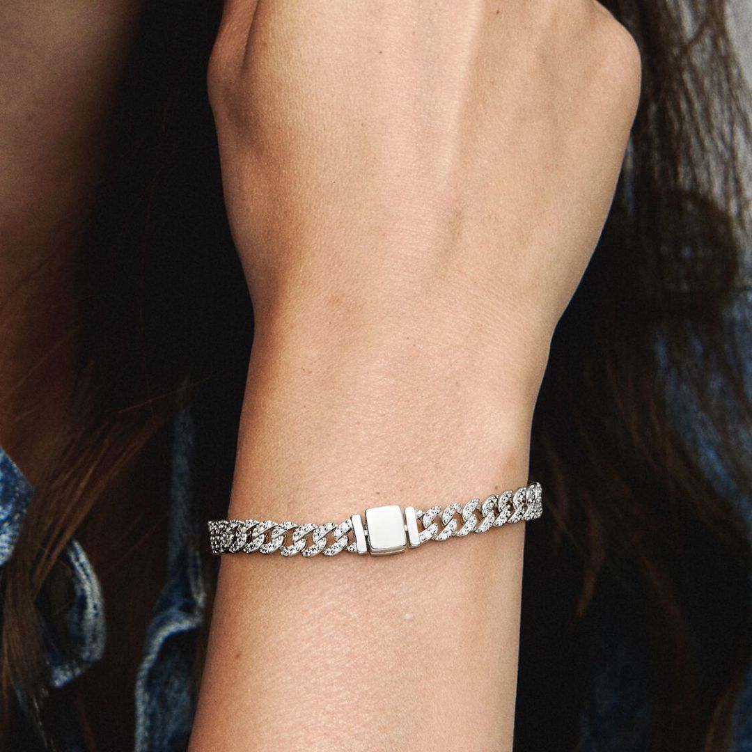 Cubana Pulsera Pavé | Oro