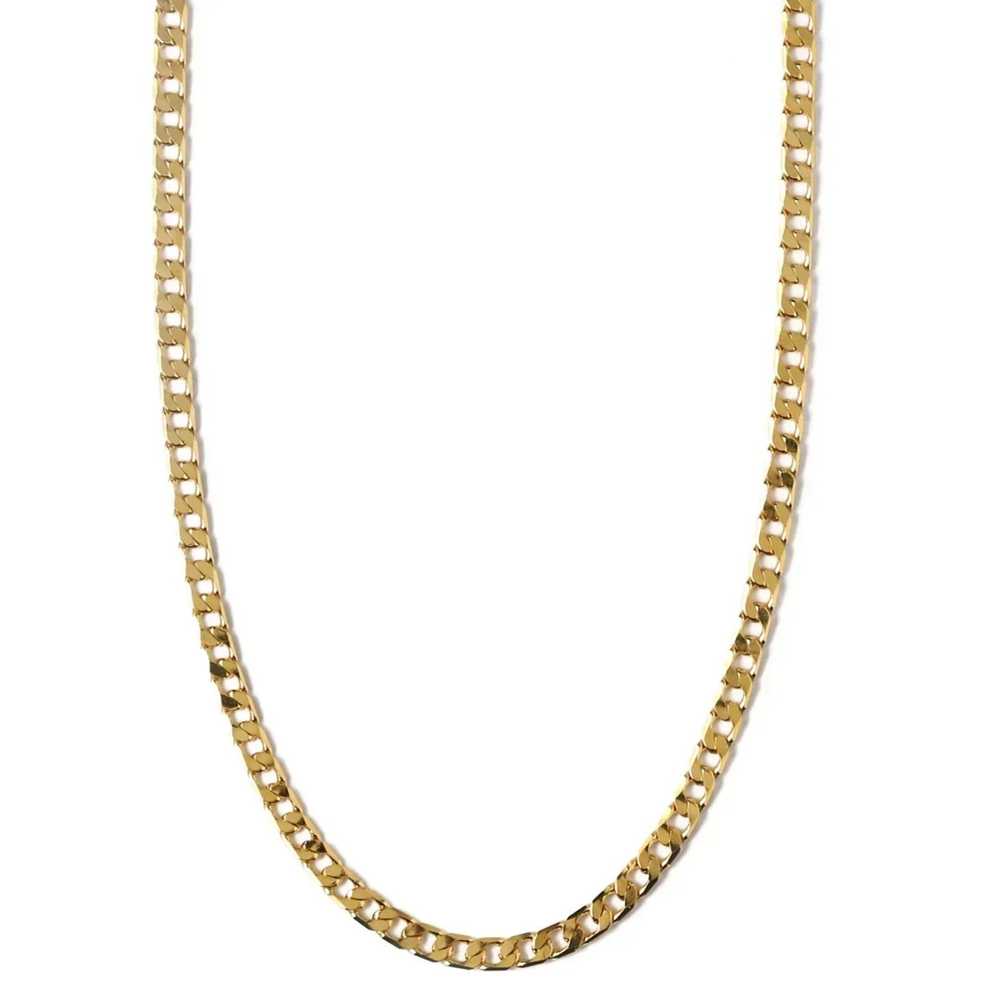 <strong>Collar de Cadena de Eslabones Planos | Oro</strong>