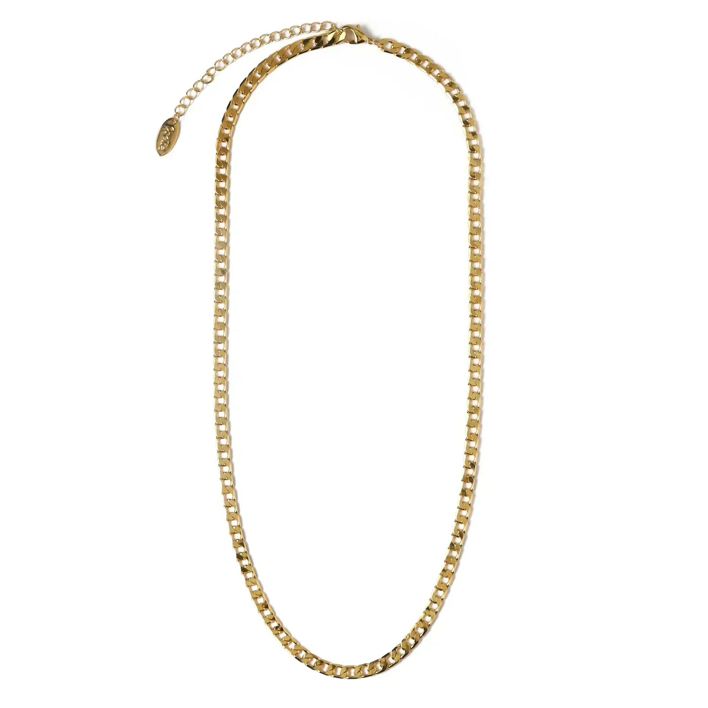 <strong>Collar de Cadena de Eslabones Planos | Oro</strong>