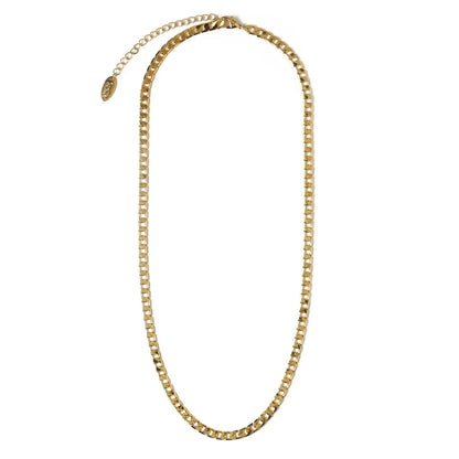 <strong>Collar de Cadena de Eslabones Planos | Oro</strong>