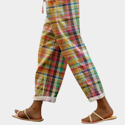 Michelle | Pantalones cómodos a cuadros