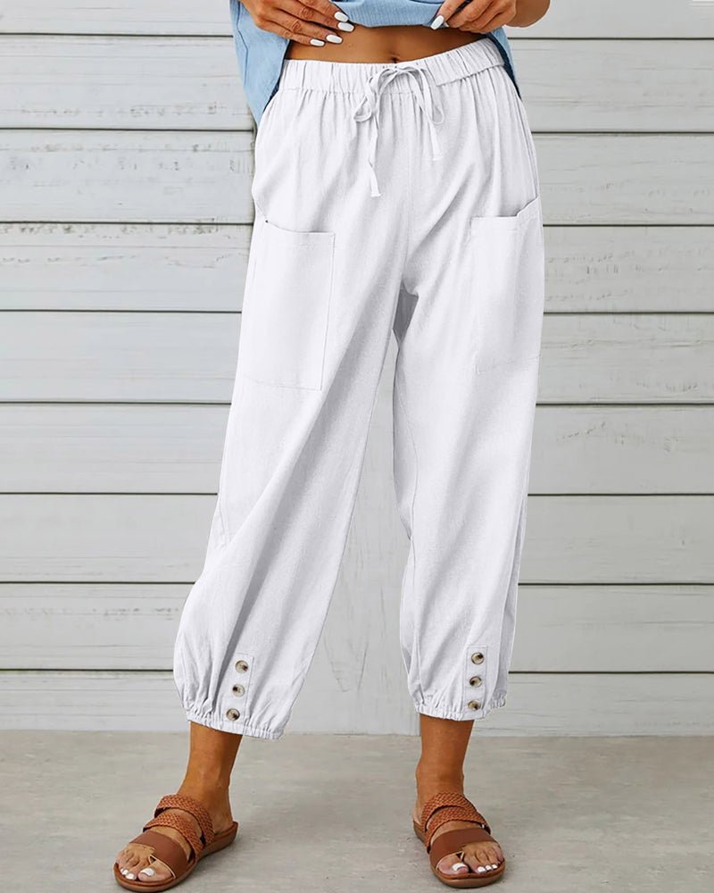 Neve | Pantalones elegantes de tiro alto