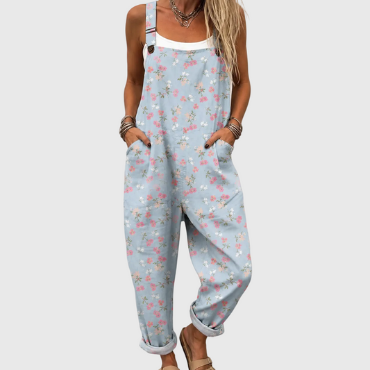 <strong>Suave Mono Azul con Flores</strong>