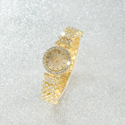 Zapatilla Reloj y Pulsera Luxe Radiance | Oro