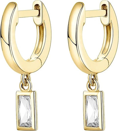 <p>Aretes Colgantes de Barra | Oro</p>