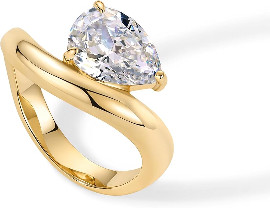 Falisty Anillo Obietnicy | Oro