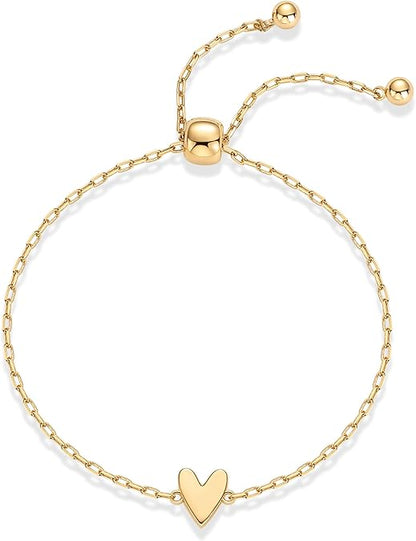 Pulseras Radiantes Corazón | Oro