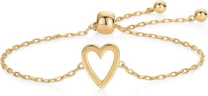 Pulseras Radiantes Corazón | Oro