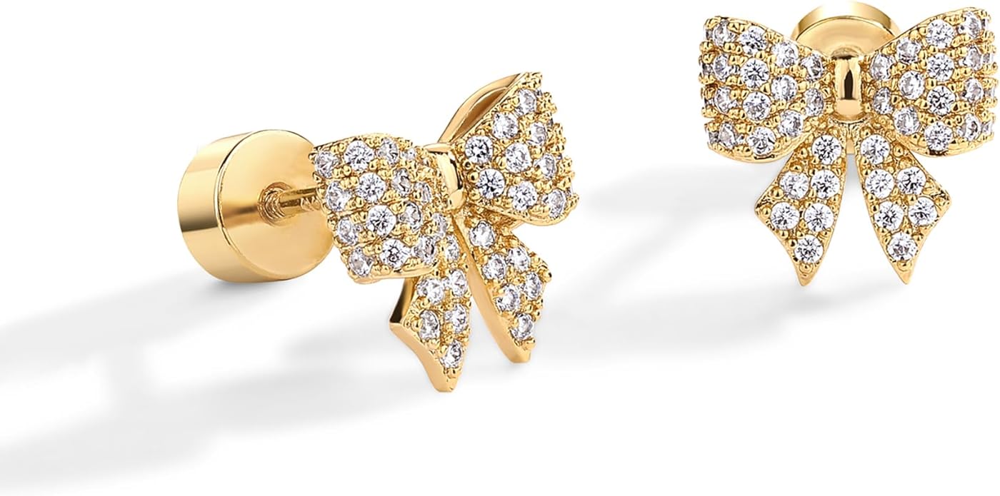 <p>Aretes con Motivo de Lazo | Oro</p>