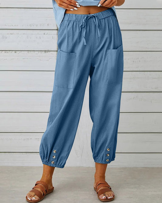 Neve | Pantalones elegantes de tiro alto