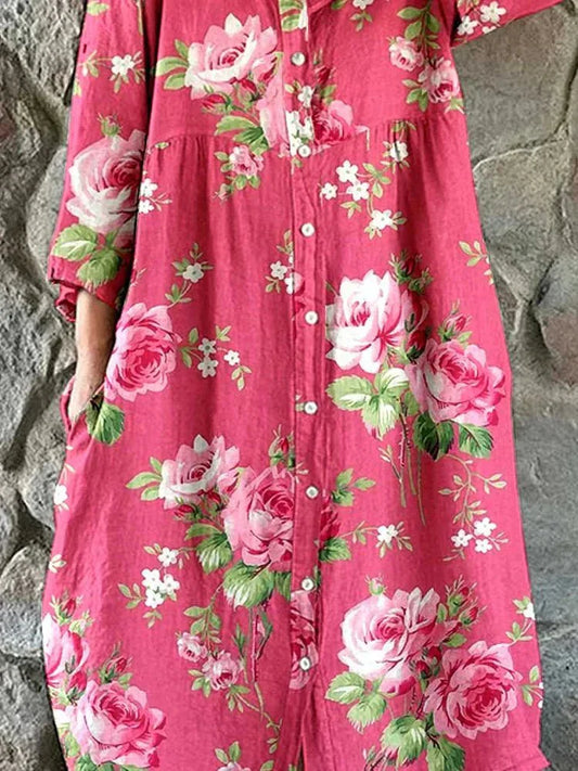 Maddie | Vestido con flores artísticas