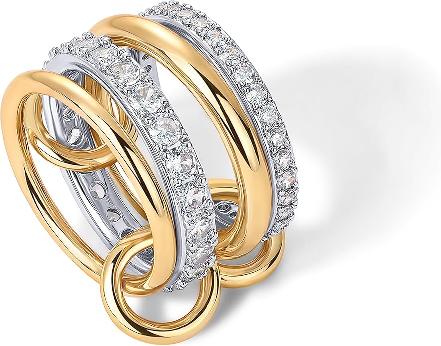 Stackable Anillos Trenzados | Oro