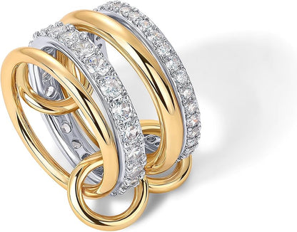 Stackable Anillos Trenzados | Oro