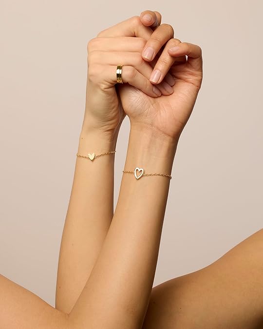 Pulseras Radiantes Corazón | Oro