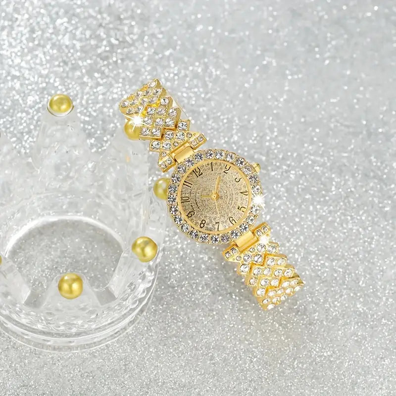Zapatilla Reloj y Pulsera Luxe Radiance | Oro