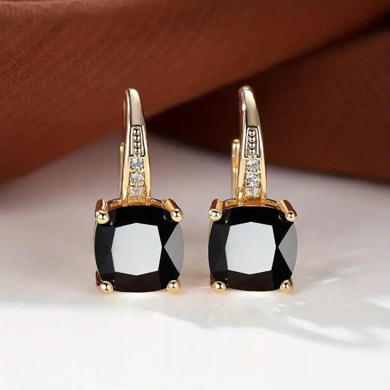 <p>Aretes de Aro con Piedra Mística | Oro</p>