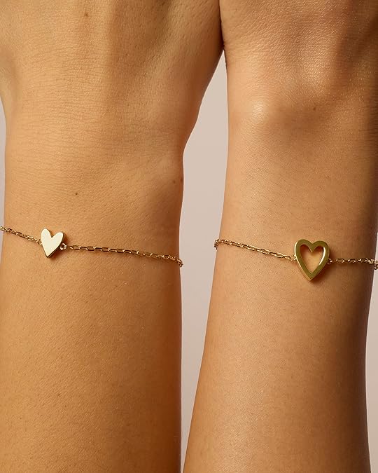 Pulseras Radiantes Corazón | Oro