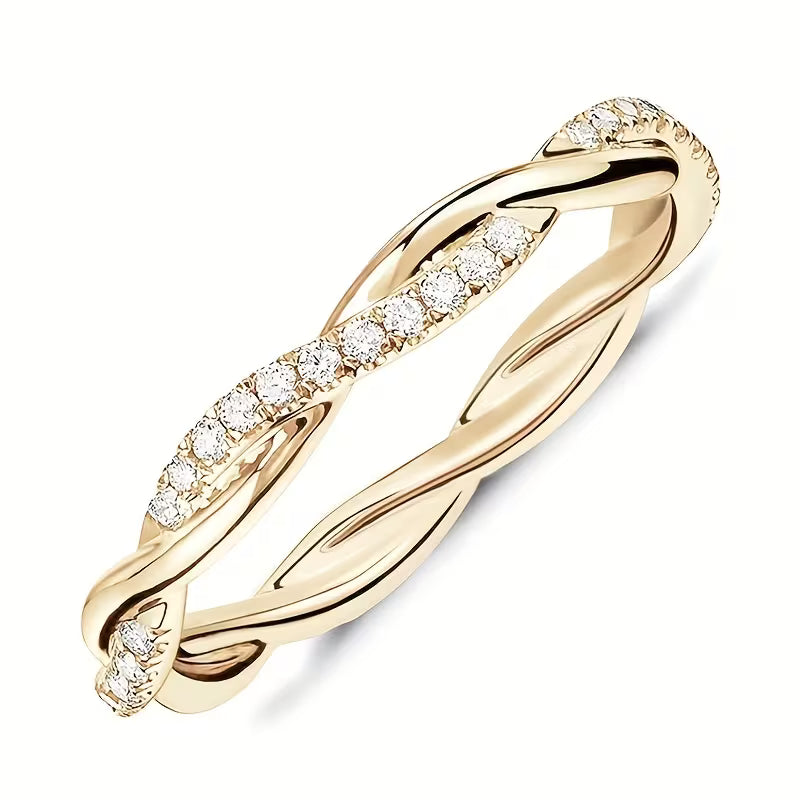<p>Anillo Acentuado Dos Estilos | Oro</p>