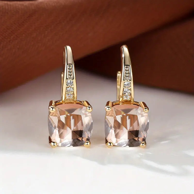 <p>Aretes de Aro con Piedra Mística | Oro</p>
