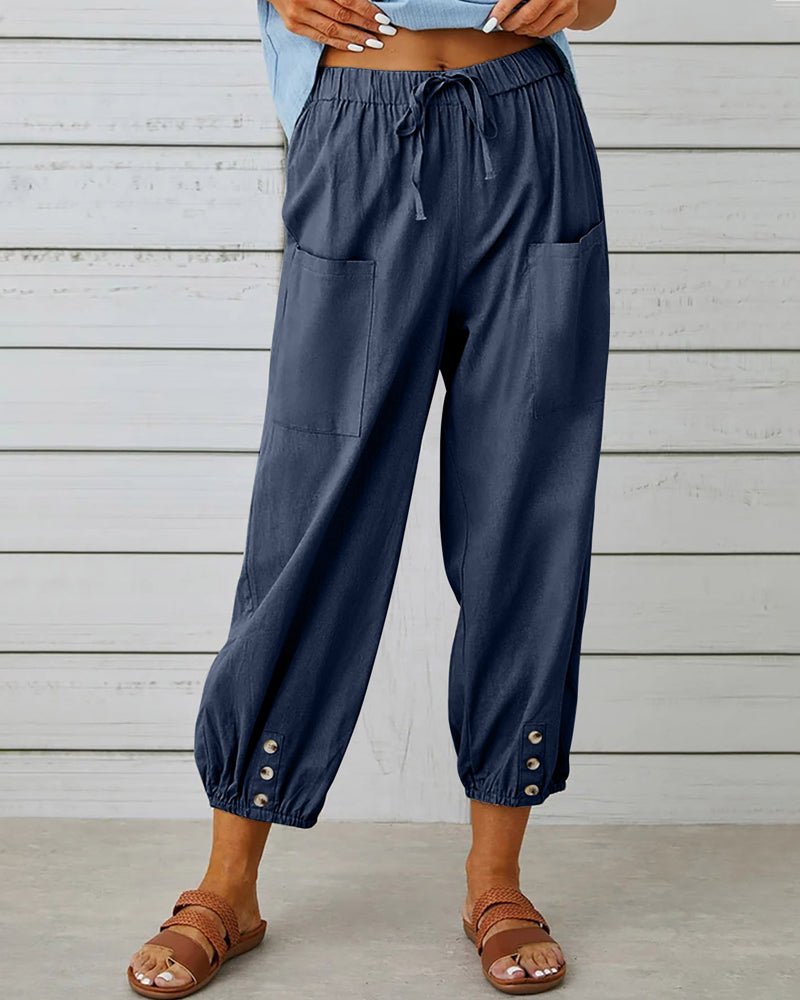 Neve | Pantalones elegantes de tiro alto