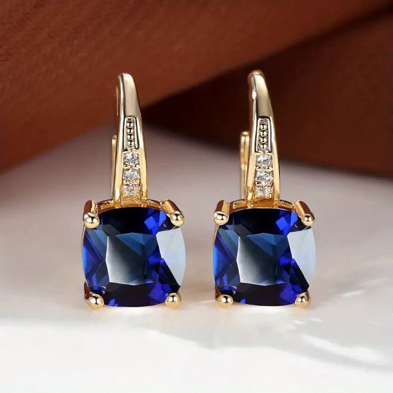 <p>Aretes de Aro con Piedra Mística | Oro</p>