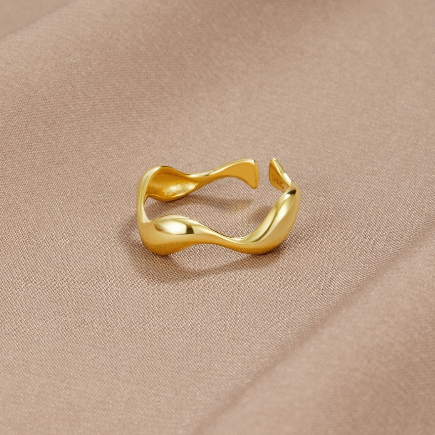 Elyra Anillo Flujo Líquido | Oro