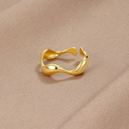 Elyra Anillo Flujo Líquido | Oro