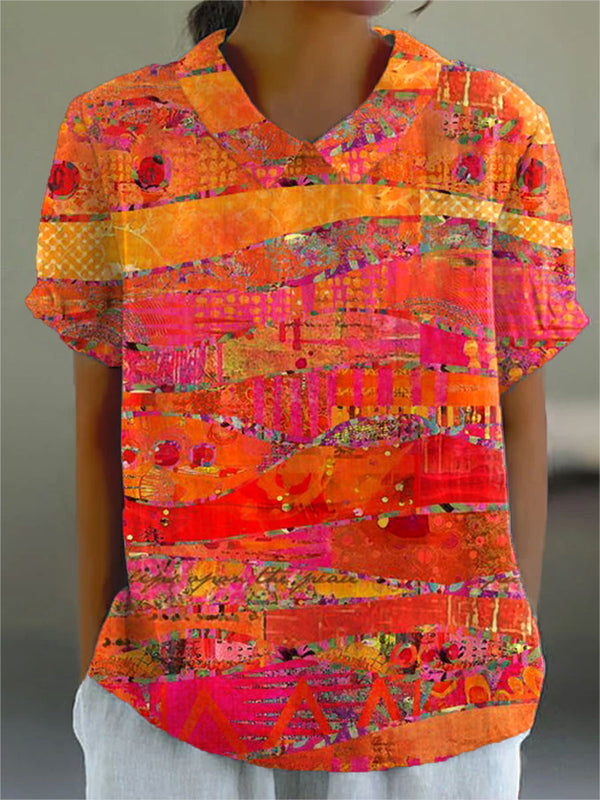 Isla | Camisa con estampado abstracto