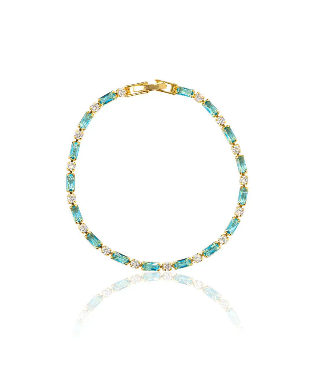 Pulsera con Turquesa Natural | Oro
