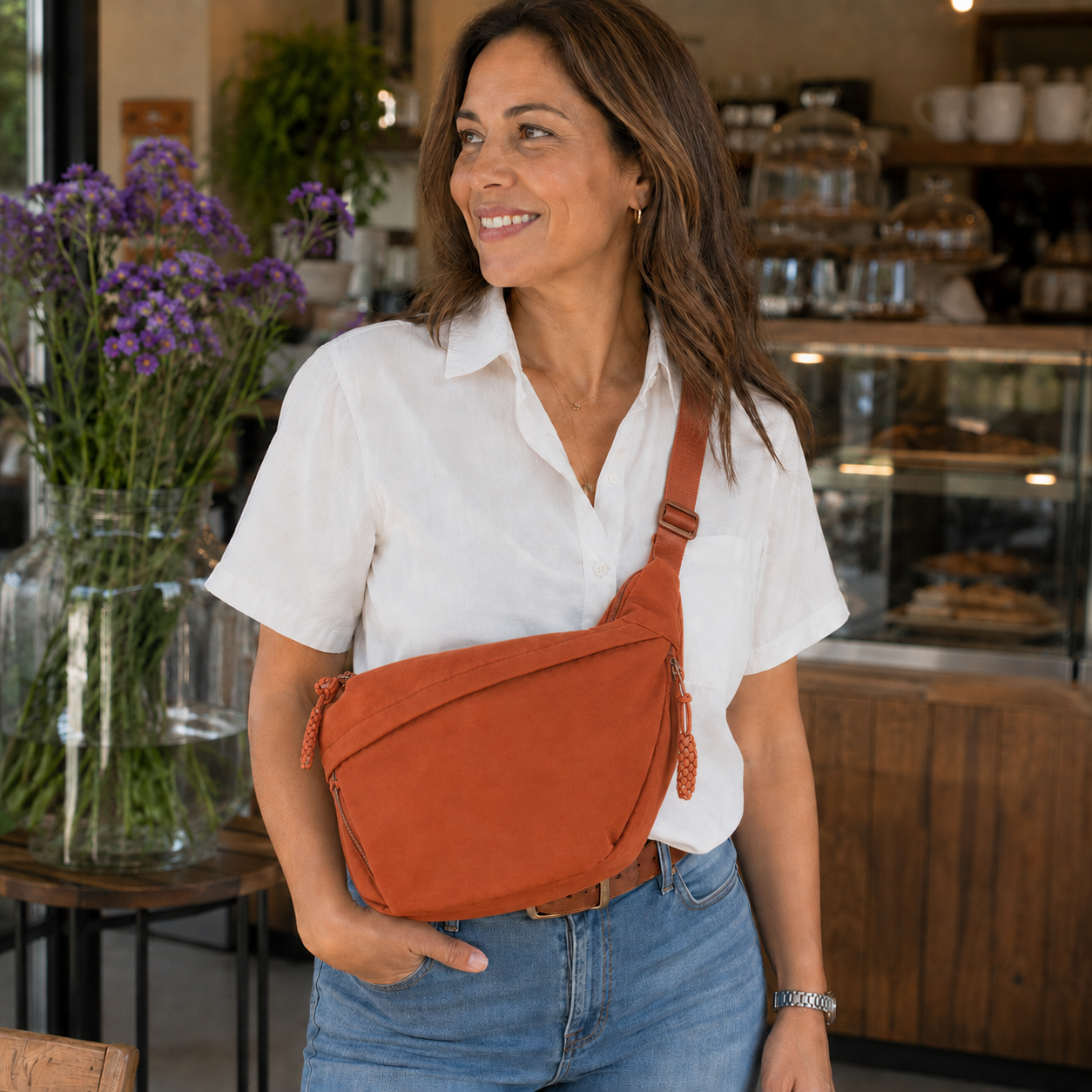 Gioia | Bolso de Hombro Naranja