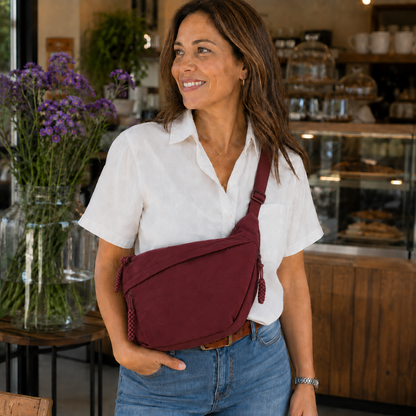 Rosa | Bolso de Hombro Vinotinto