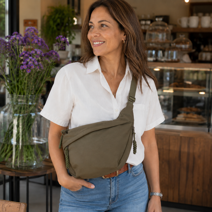 Viola | Bolso de Hombro Verde Oliva