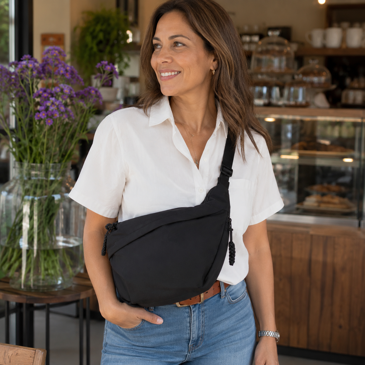 Aria | Bolso de Hombro Negro