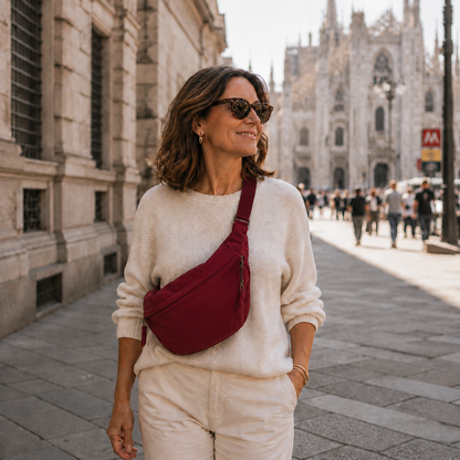 Rosa | Bolso de Hombro Vinotinto