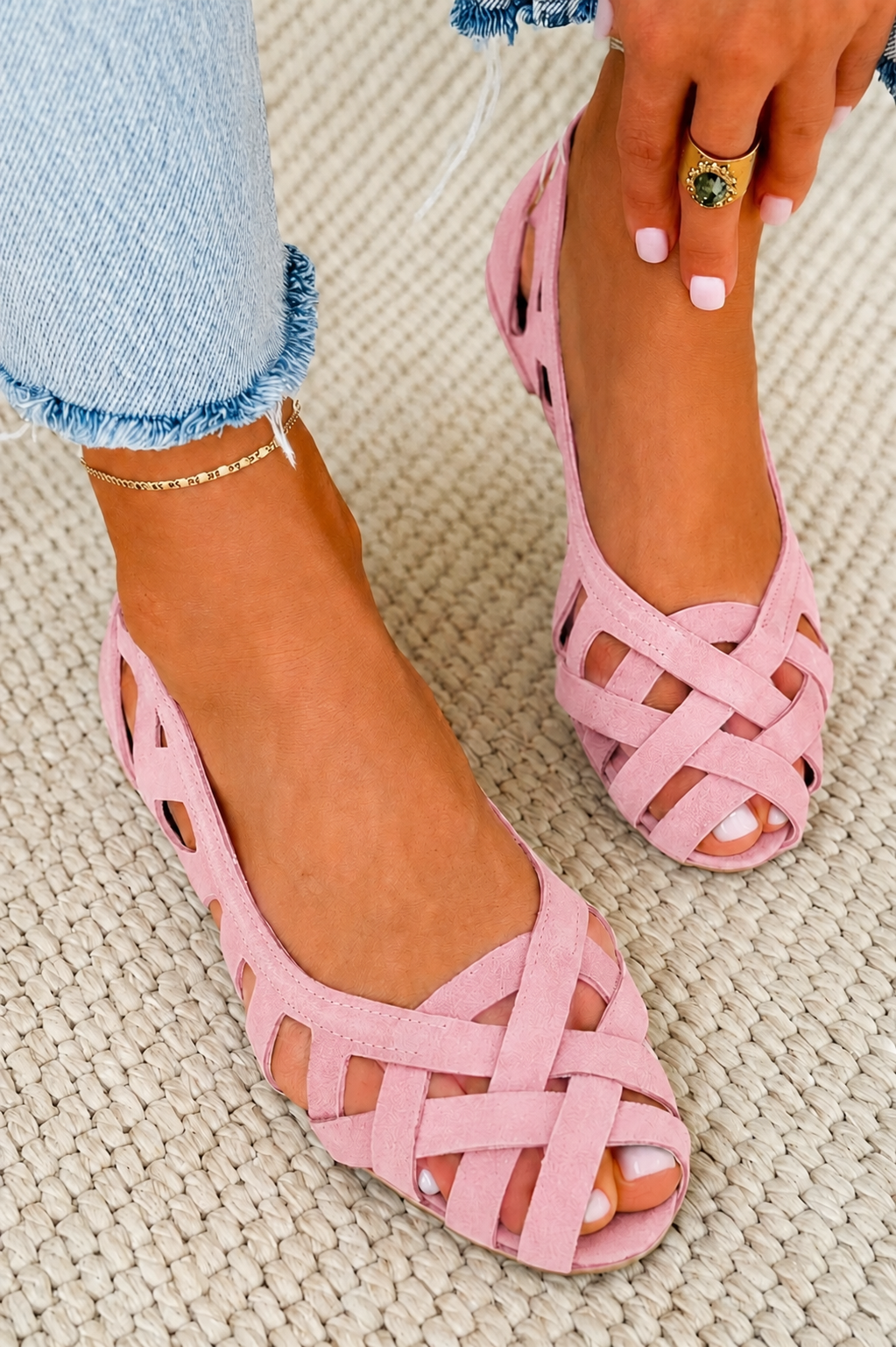 Caterina | Sandalias Tejidas de Verano