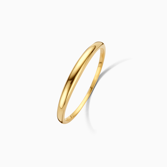 <p>Anillo Delgado Domo | Oro</p>