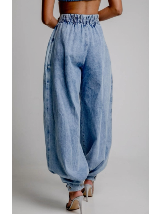 Una | Jeans balones de tiro alto