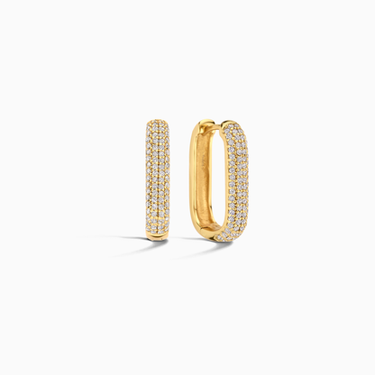 <p>Aretes de Aro Pavé Icon | Oro</p>