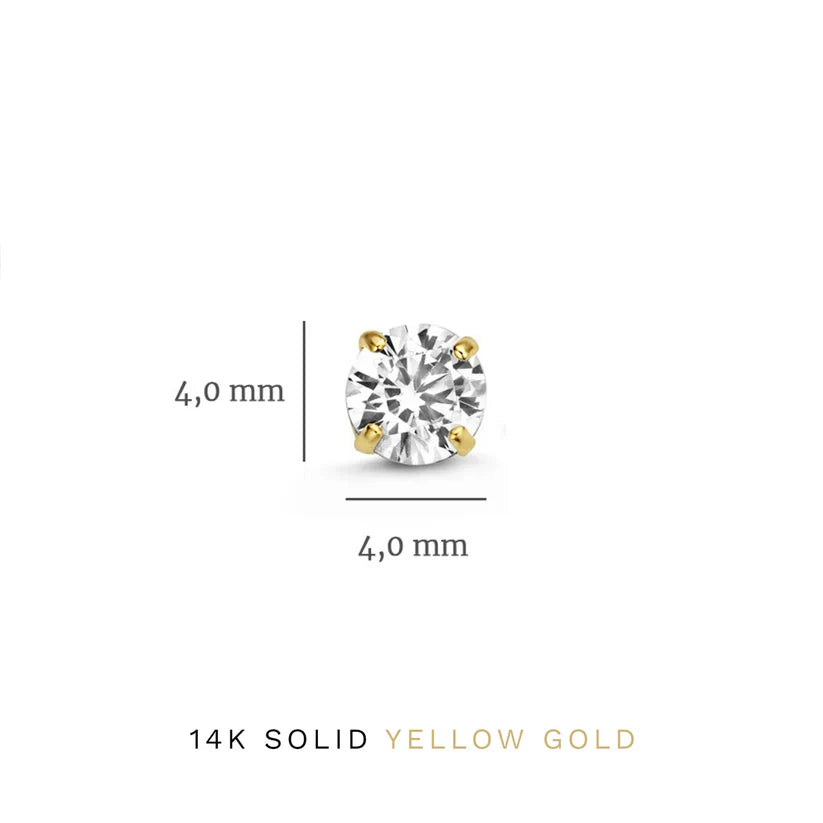 Dara Brillane Conjunto de Aretes con Piedra | Oro