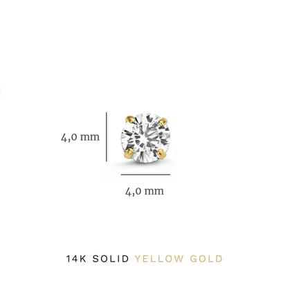 Dara Brillane Conjunto de Aretes con Piedra | Oro
